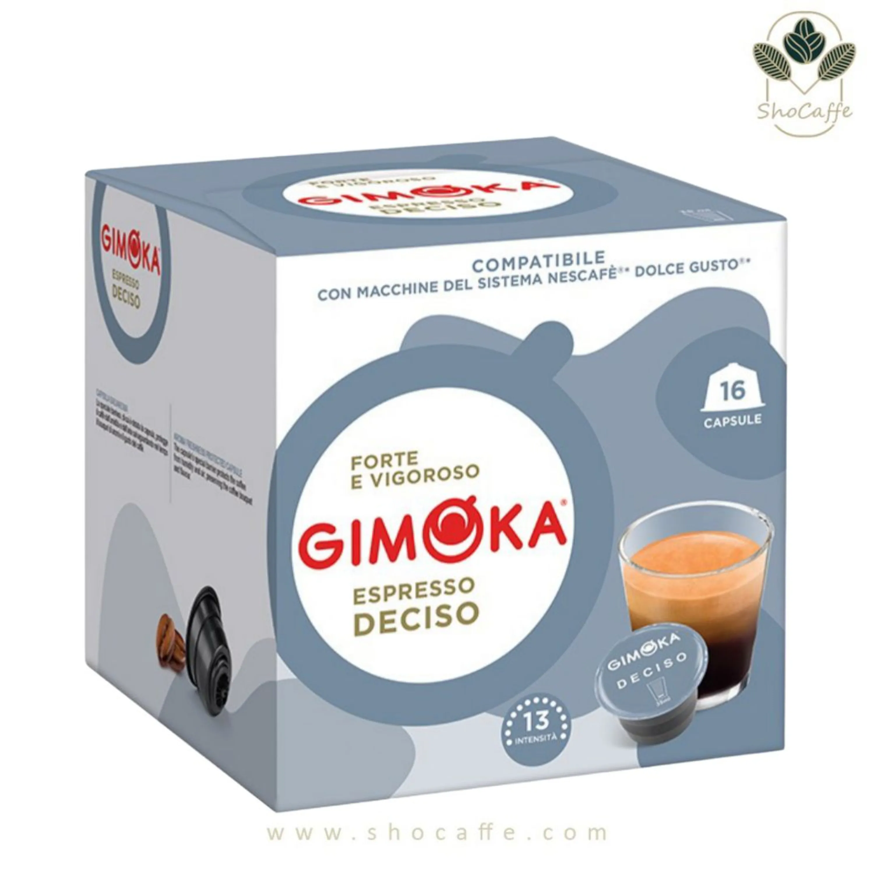 کپسول قهوه دولچه گوستو جیموکا مدل اسپرسو دکیسو Gimoka Deciso